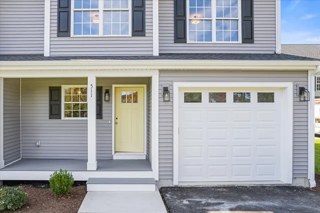 a front view of a house