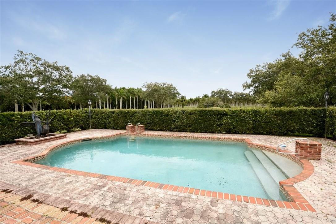 13851 Stirling Road Southwest Ranches, FL 33330 - Photo 10 of 33 a view of a swimming pool with a yard