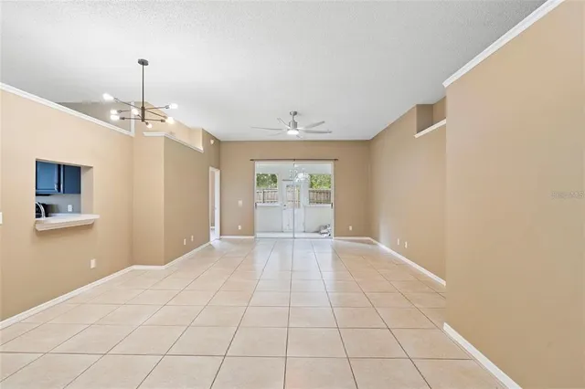 a view of an empty room