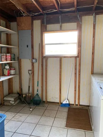 a view of storage and utility room