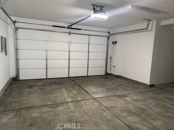 a view of a garage