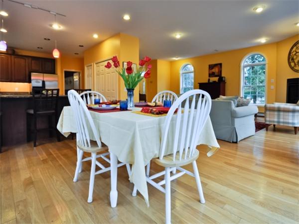 75 Ridgeway Avenue Needham, MA 02492 - Photo 14 of 22 a view of a dining room with furniture window and wooden floor