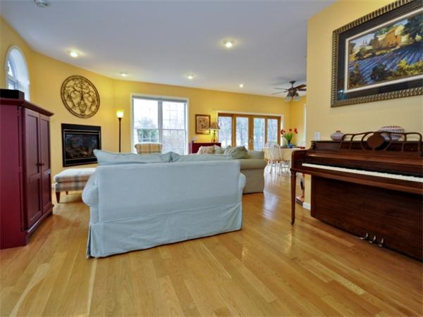 75 Ridgeway Avenue Needham, MA 02492 - Photo 10 of 22 a living room with furniture and a fireplace