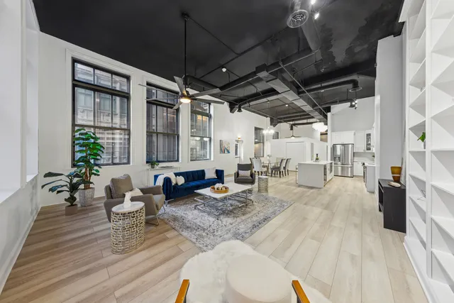 a very nice looking room with a large window