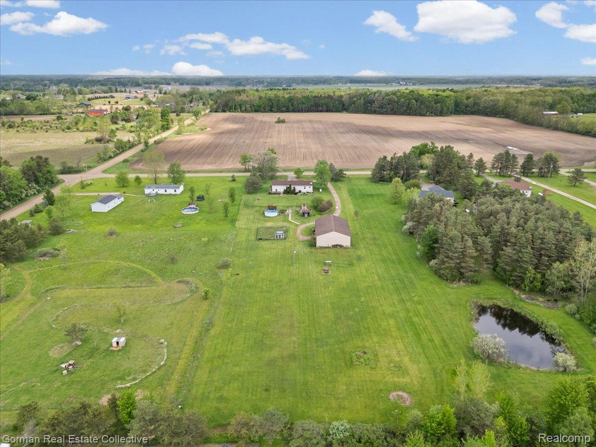 3457 West Burnside Road Columbiaville, MI 48421 - Photo 41 of 45 Aerial view of sparsely populated area