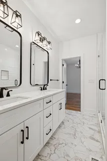 a view of a room with an empty space