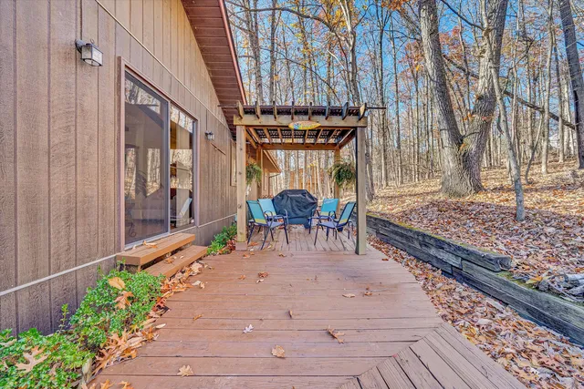 a view of front door with couch