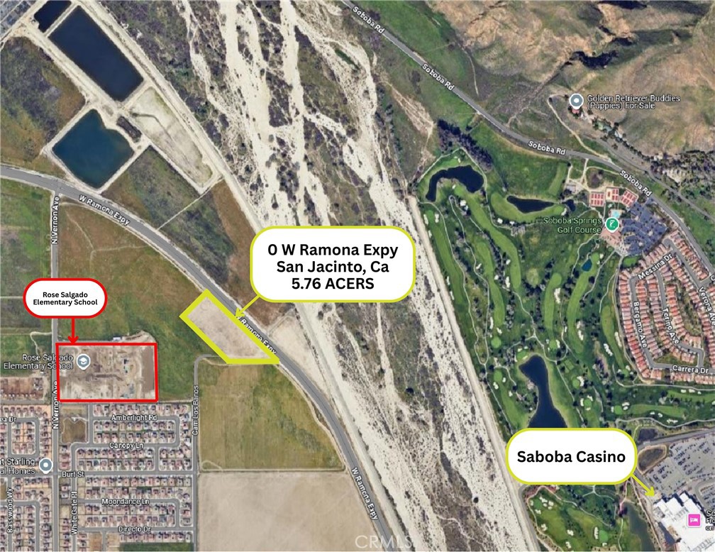 0 Ramona Expressway San Jacinto, CA 92583 - Photo 1 of 3 a sign that is on the side of a building