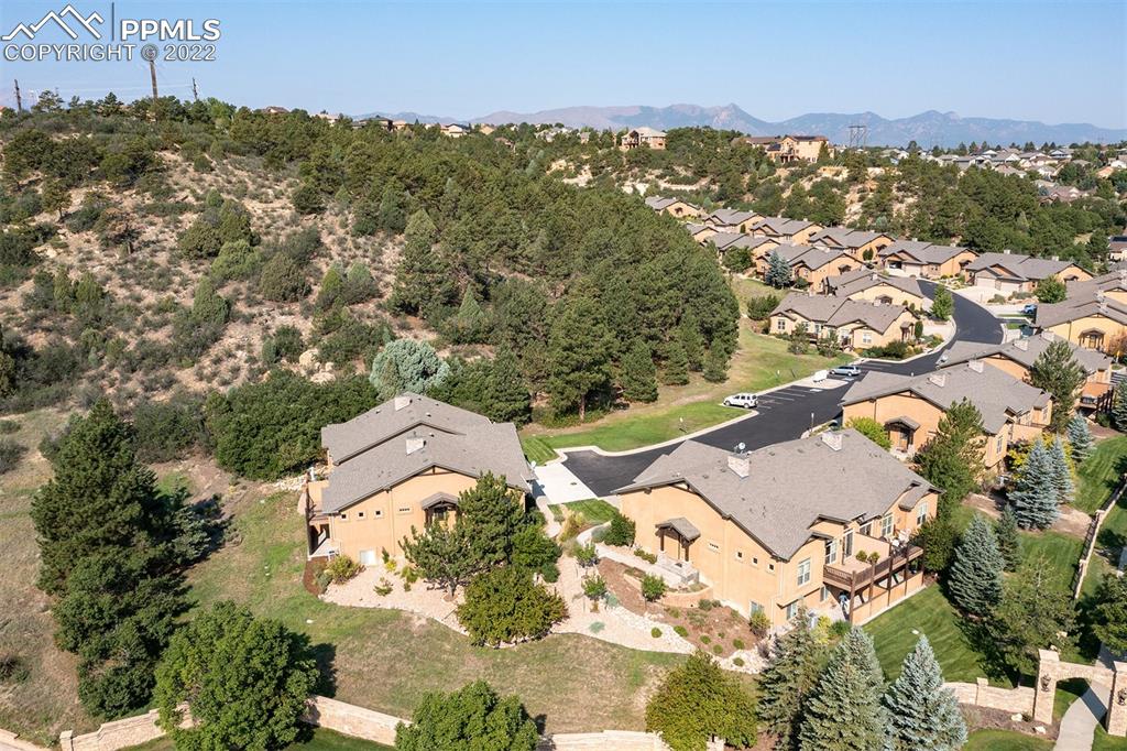 2361 Conservatory Point Colorado Springs, CO 80918 - Photo 49 of 50 an aerial view of residential houses with outdoor space
