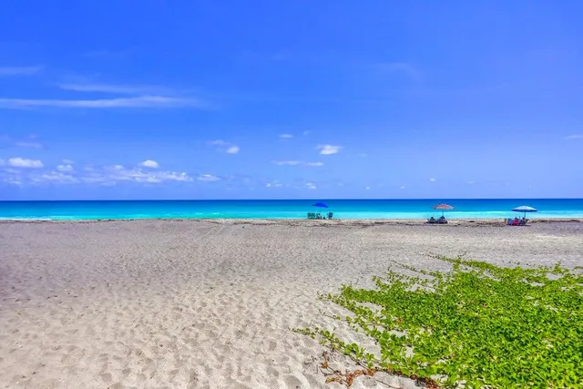 a view of an ocean and beach