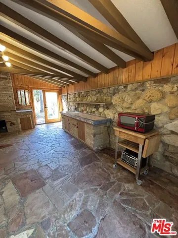 a view of a storage room with washer and dryer
