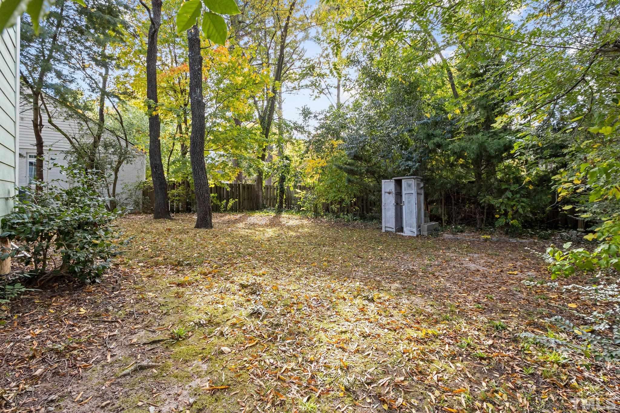 1713 Oberlin Road Raleigh, NC 27608 - Photo 29 of 34 a backyard of a house with lots of green space