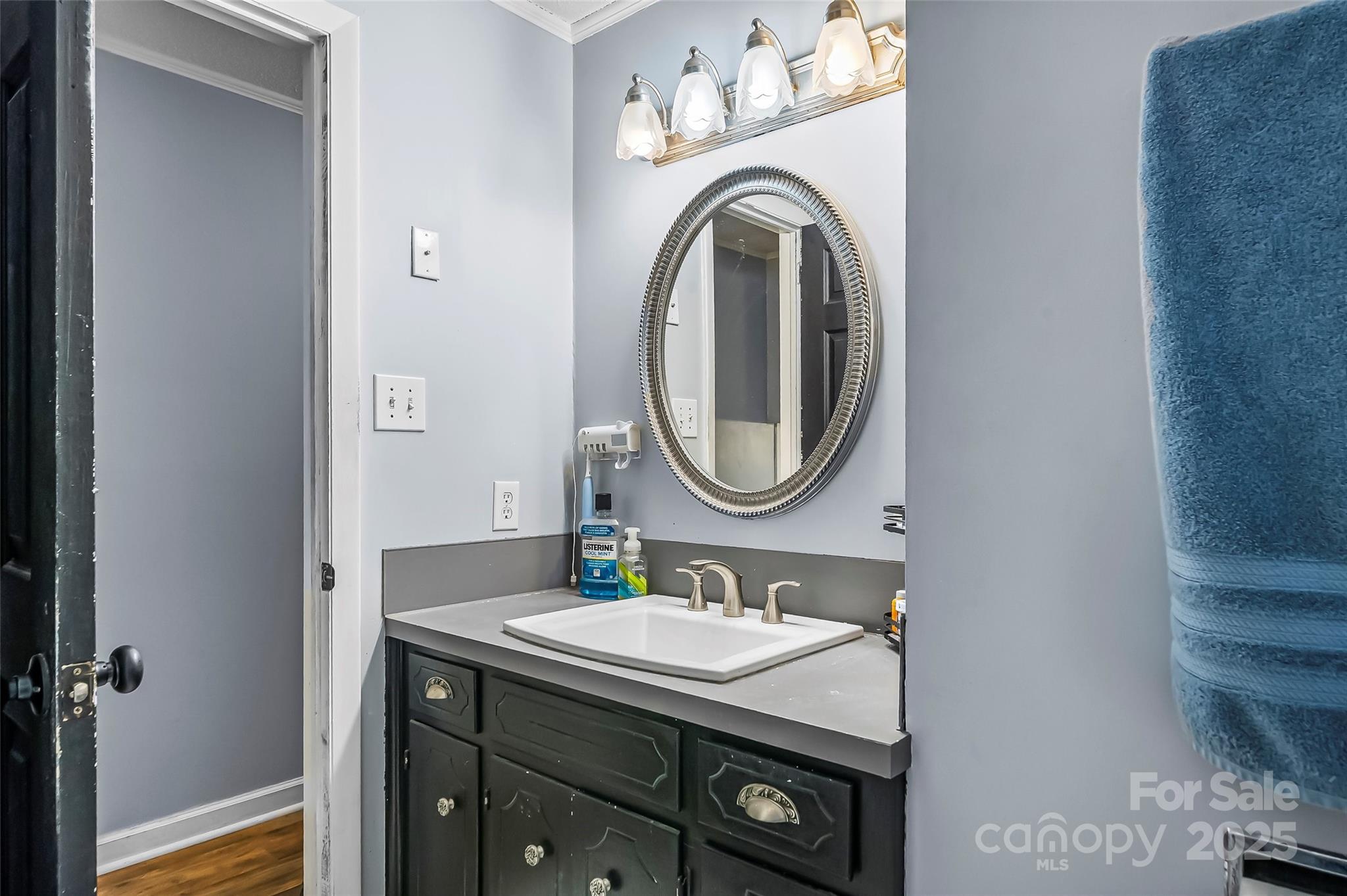 304 Parlier Avenue Conover, NC 28613 - Photo 13 of 37 a bathroom with a sink and a mirror