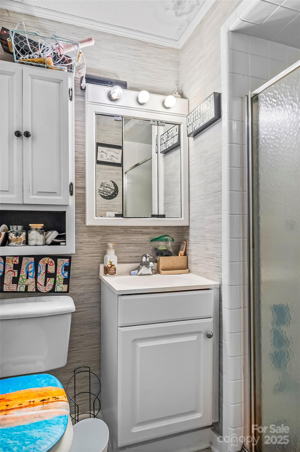 304 Parlier Avenue Conover, NC 28613 - Photo 17 of 37 a bathroom with a toilet a sink and a mirror