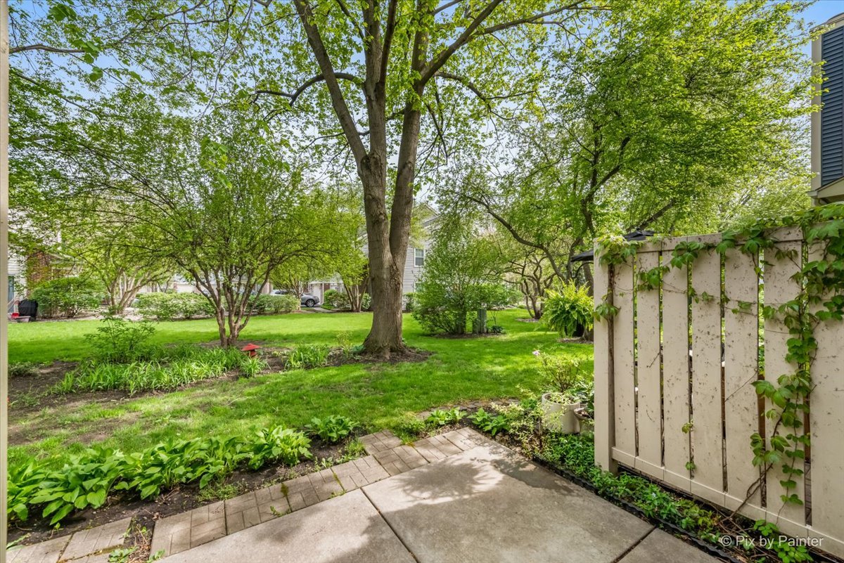 687 Bent Ridge Lane Elgin, IL 60120 - Photo 24 of 28 a view of a backyard with large trees