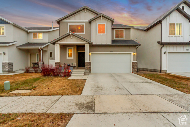 938 West Mckenna Road Bluffdale, UT 84065 - Photo 1 of 1 View of front of home featuring a garage
