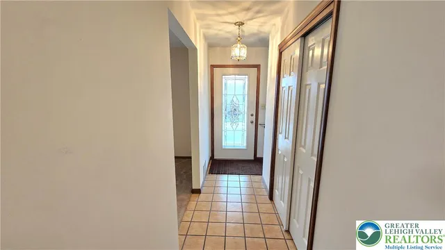 a view of a bathroom with a glass door