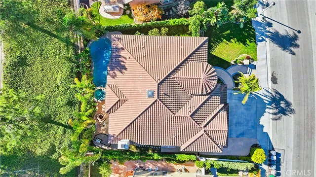 a view of a lake with a yard