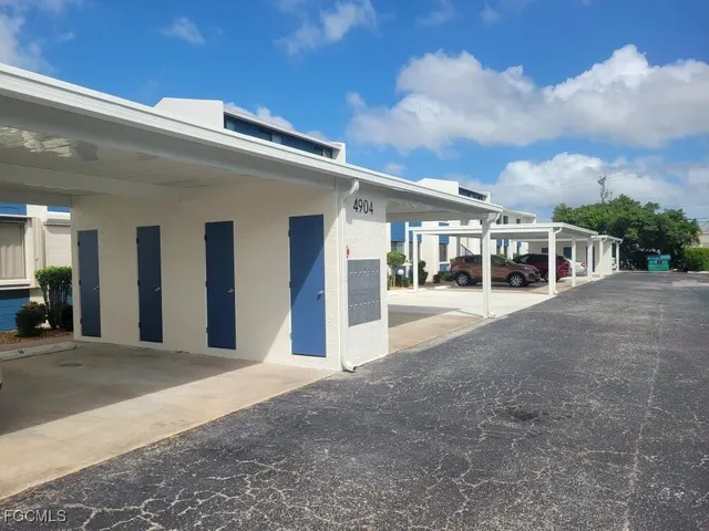 a view of a house with a outdoor space