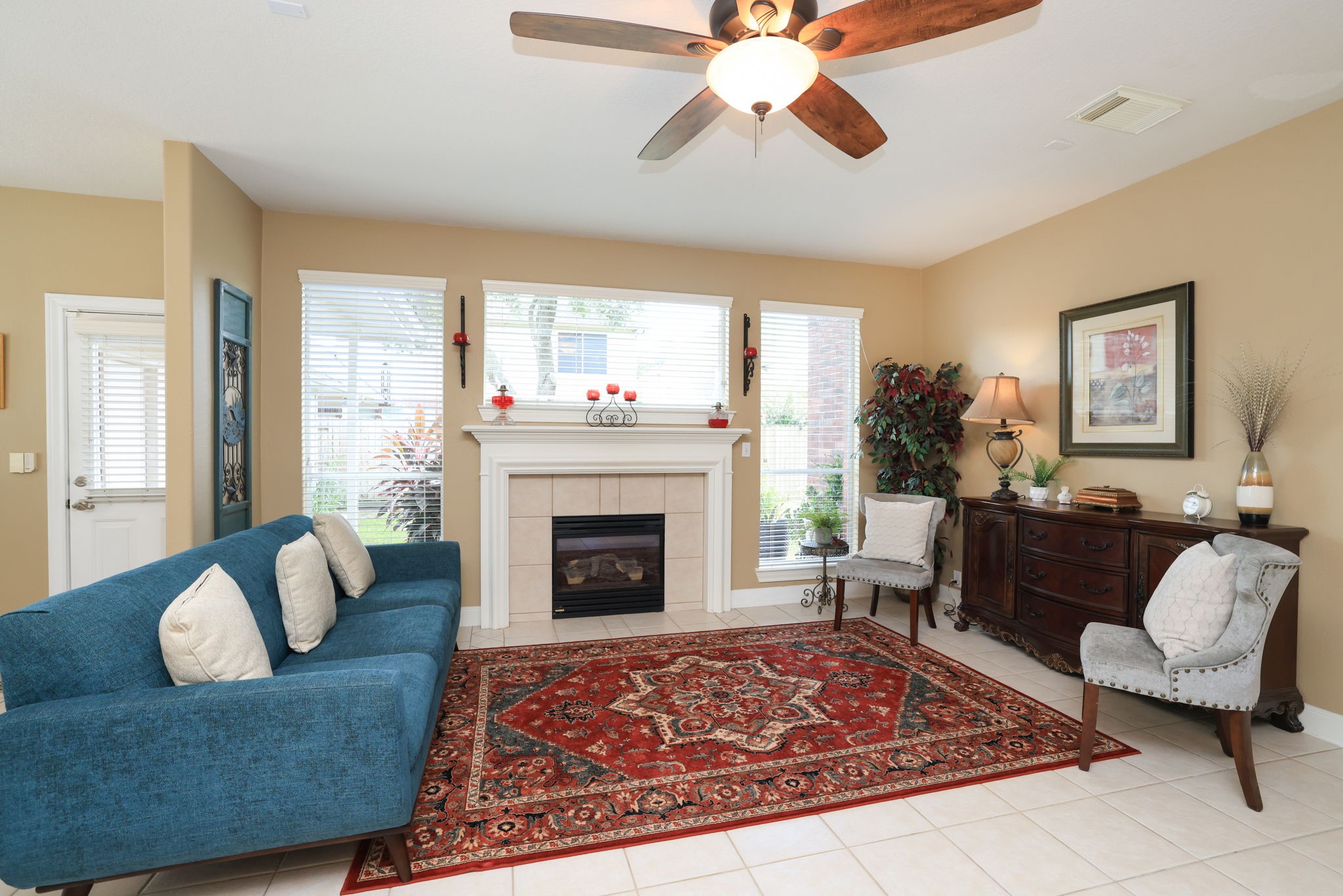 3711 Sapling Trail Court Spring, TX 77388 - Photo 13 of 50 a living room with furniture and a fireplace
