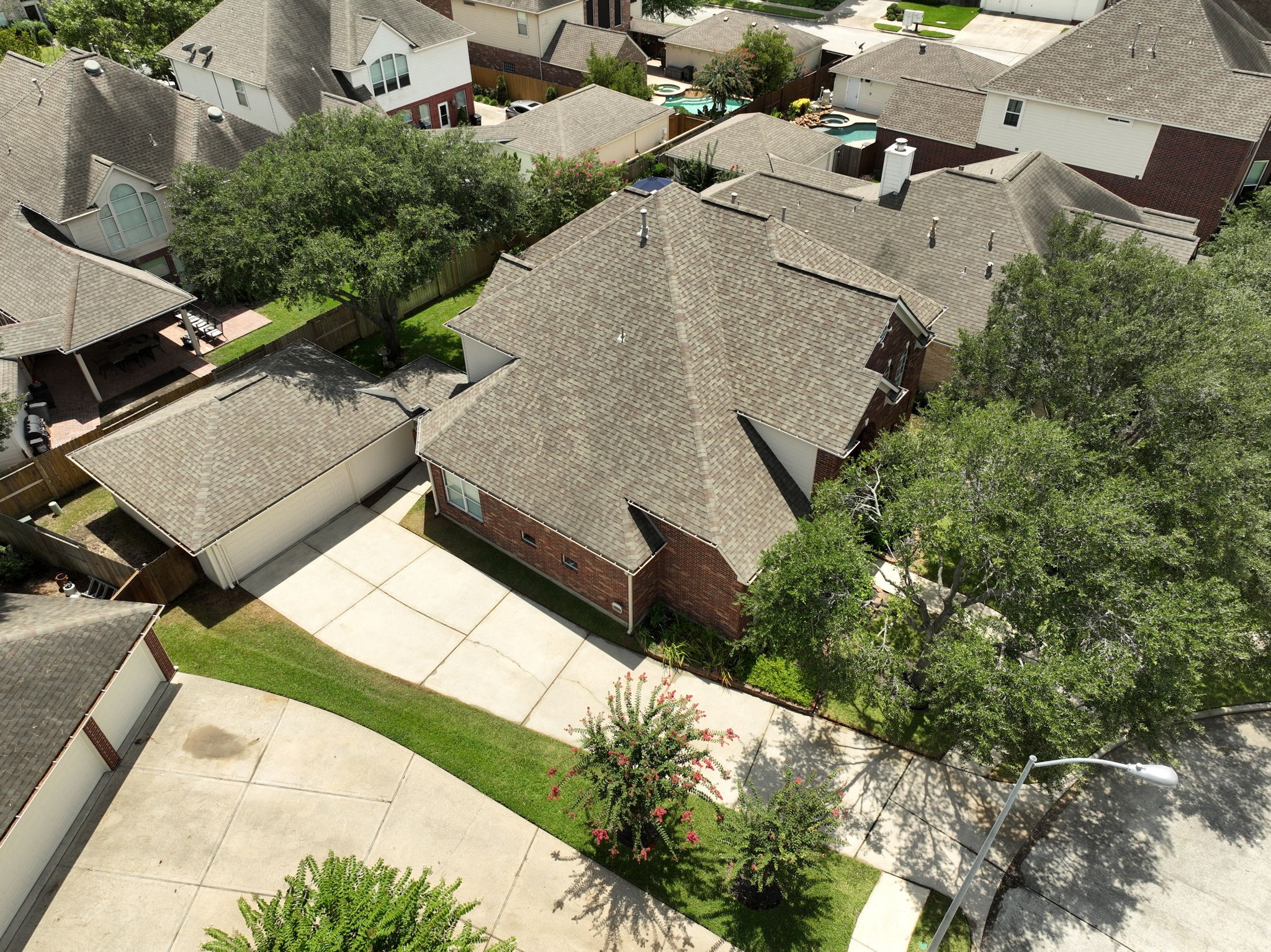 3711 Sapling Trail Court Spring, TX 77388 - Photo 45 of 50 an aerial view of a house with a yard