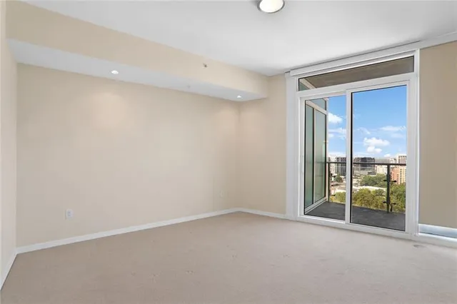 a view of an empty room