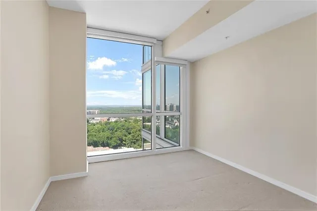wooden floor and closet in a room