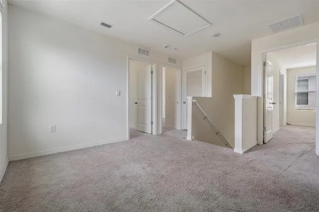 a view of an empty room