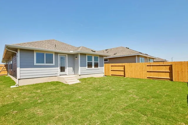 a house with a big yard