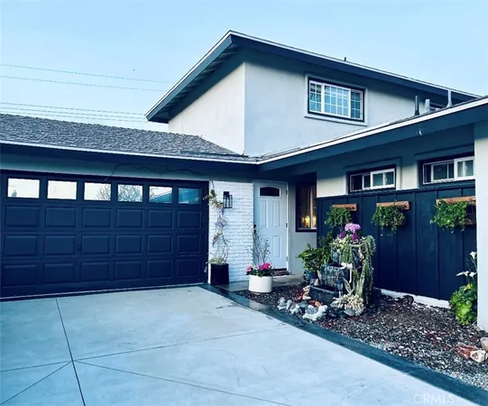 a front view of a house