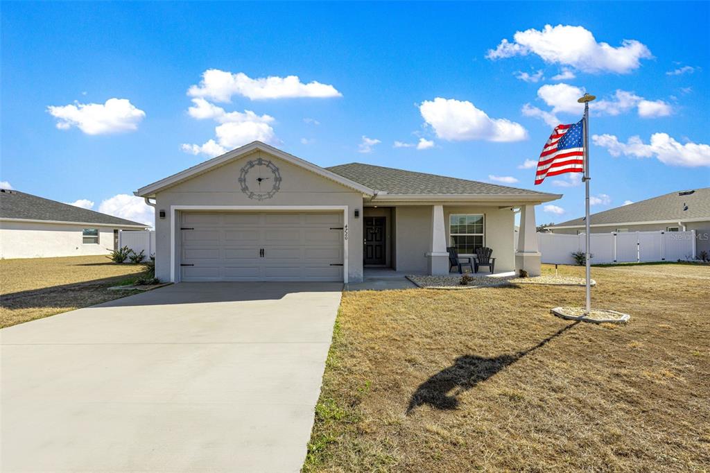 a view of a house with a patio