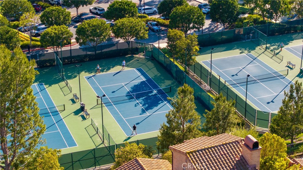 9 Flowerdale Ladera Ranch, CA 92694 - Photo 51 of 54 an aerial view of a house with a garden and swimming pool