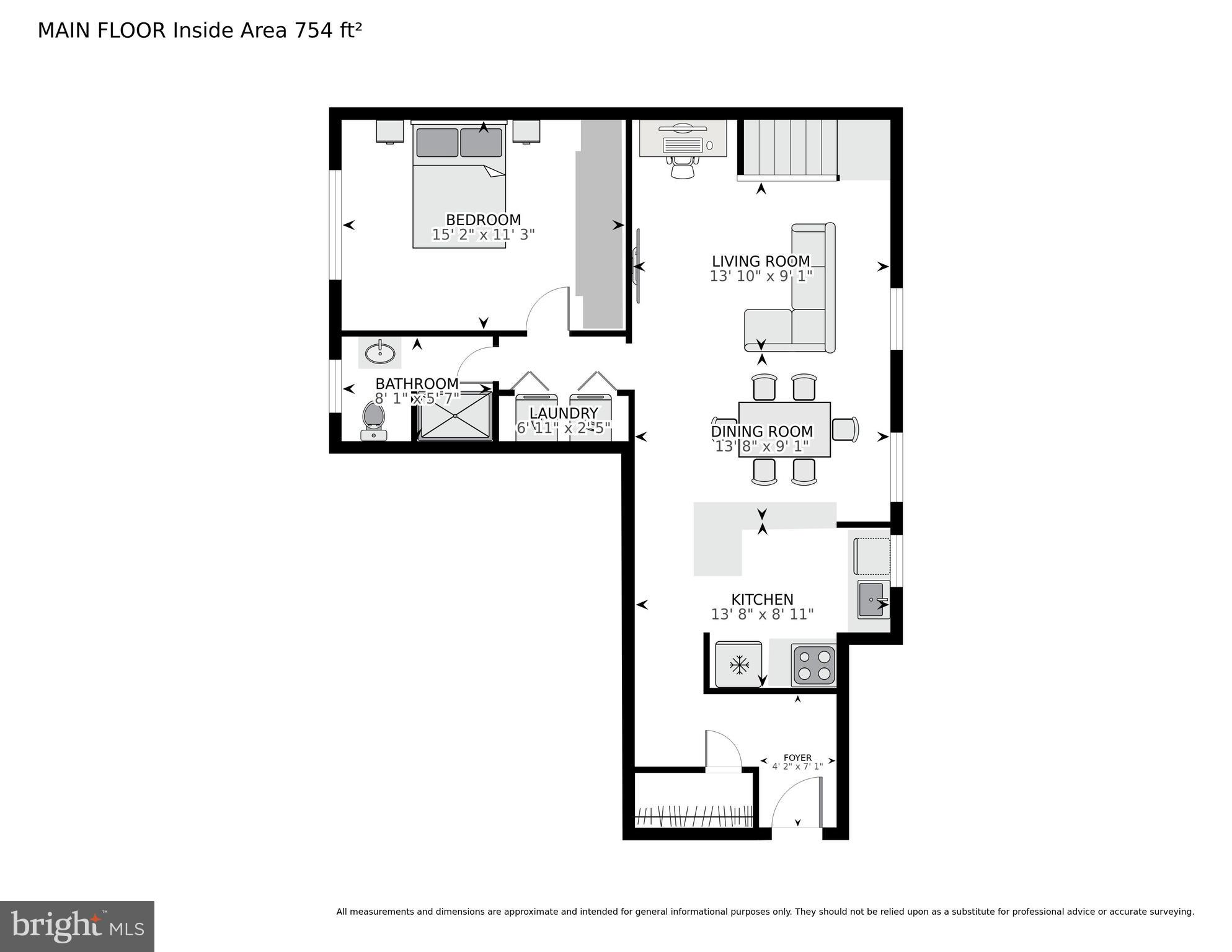 2214 Colston Drive, Unit 202 Silver Spring, MD 20910 - Photo 16 of 18 Floor Plan main level