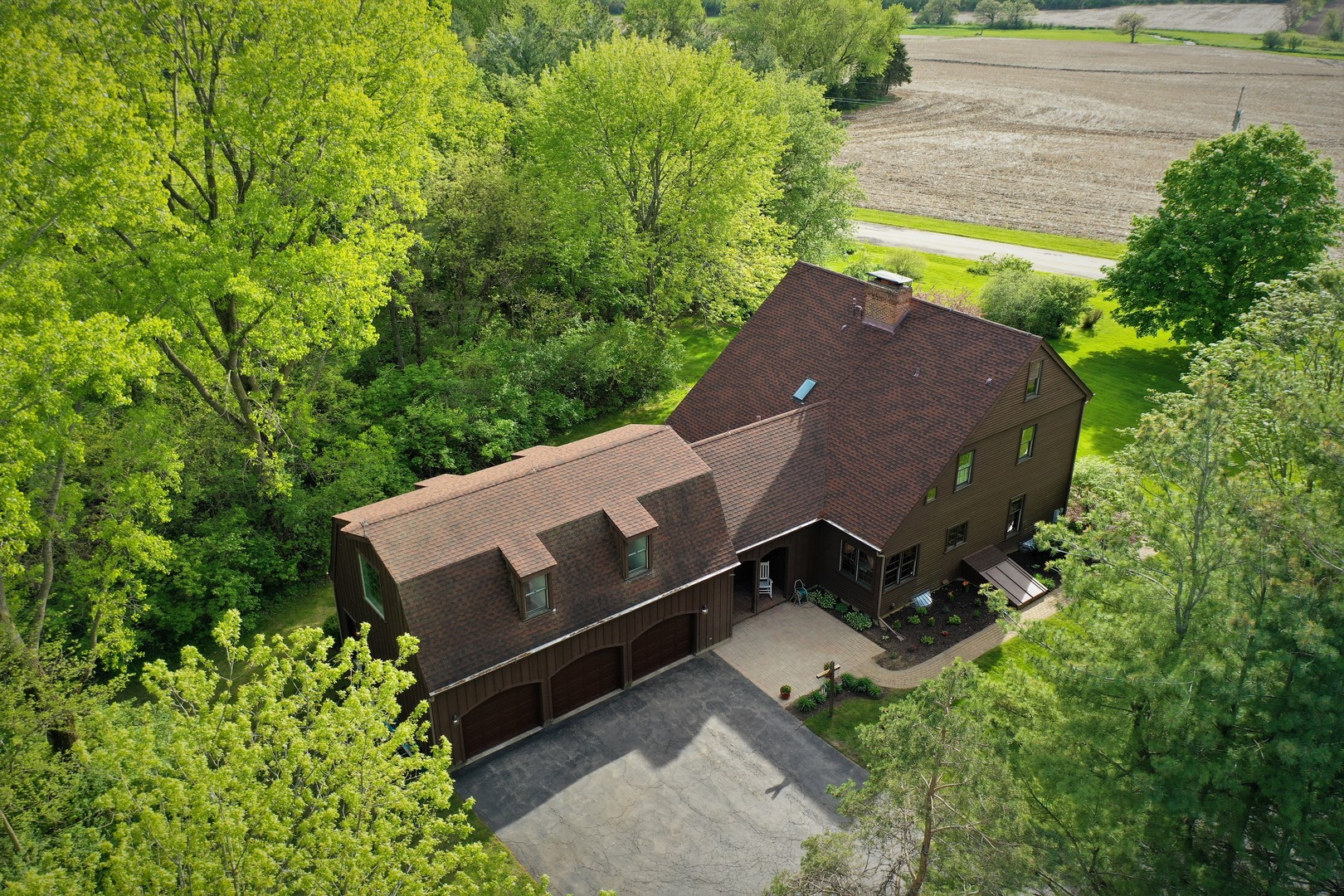 3816 Deep Cut Road Woodstock, IL 60098 - Photo 23 of 32 an aerial view of a house with a yard