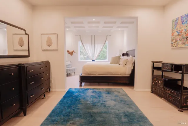 a white bath tub sitting in a bathroom