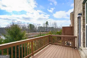a view of city from roof deck