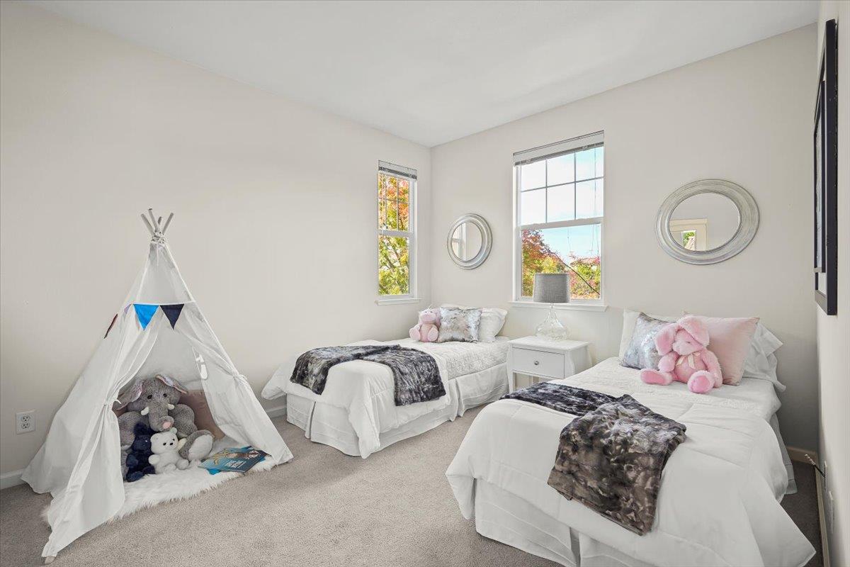 2144 Gullane Way Gilroy, CA 95020 - Photo 15 of 22 a bedroom with two beds and a window