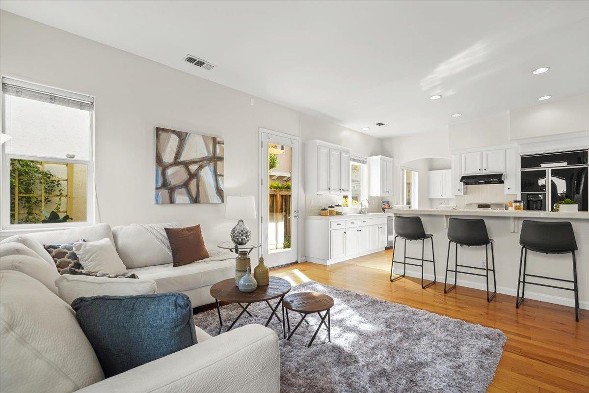 2144 Gullane Way Gilroy, CA 95020 - Photo 6 of 22 a living room with furniture and kitchen view