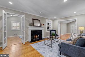 9613 Brunett Avenue Silver Spring, MD 20901 - Photo 17 of 52 Living room with fireplace