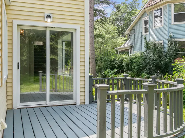 a view of balcony with deck