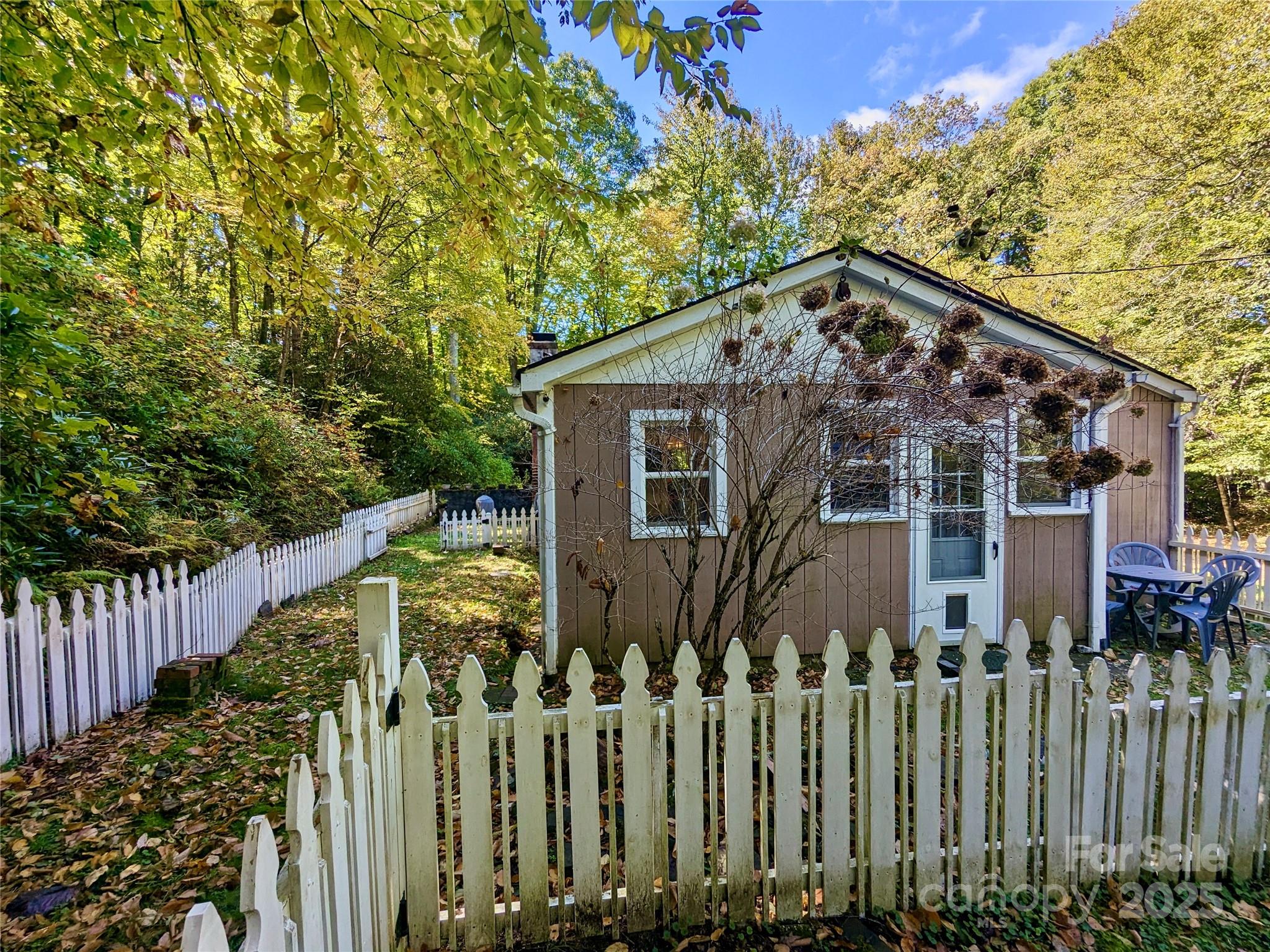 46 Tree Farm Road Spruce Pine, NC 28777 - Photo 27 of 40 a view of a house with wooden fence