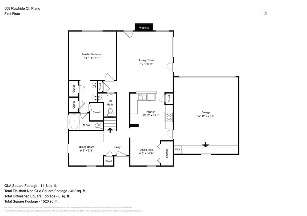 508 Rawhide Court Plano, TX 75023 - Photo 18 of 19 a picture of a floor plan