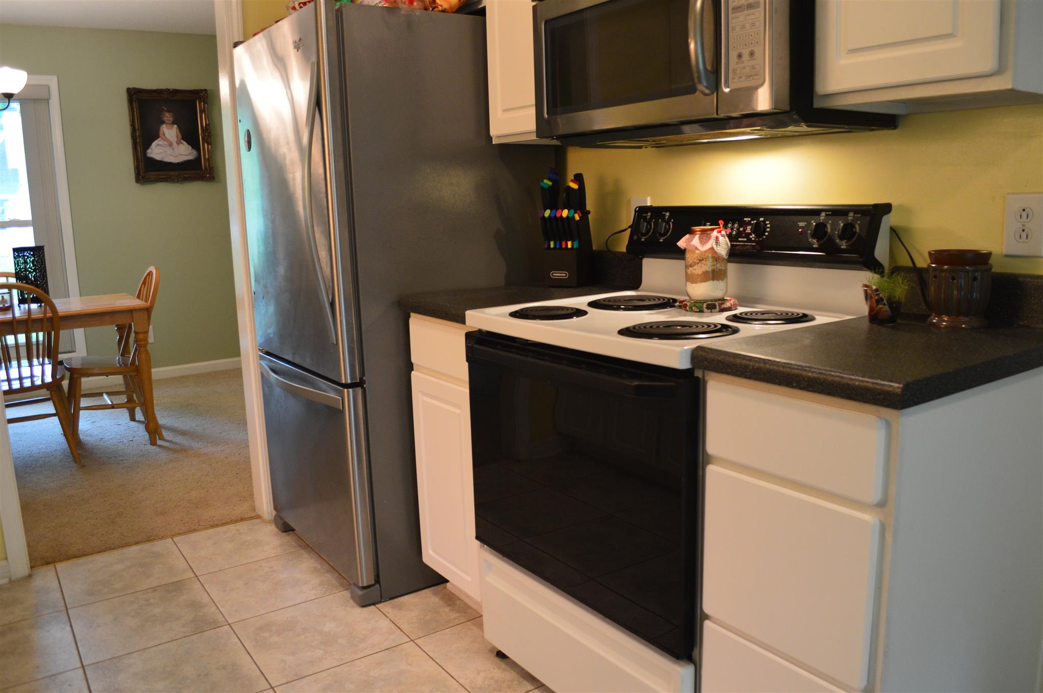 3361 Backridge Road Woodlawn, TN 37191 - Photo 9 of 30 a kitchen with a stove and a refrigerator