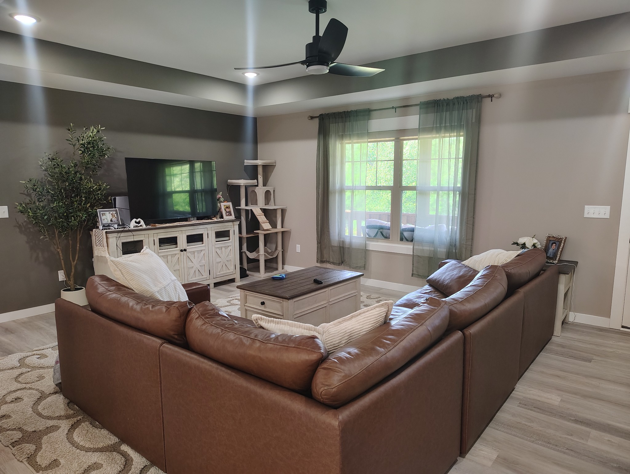 8447 Epperson Springs Road Westmoreland, TN 37186 - Photo 9 of 25 a living room with furniture and a flat screen tv