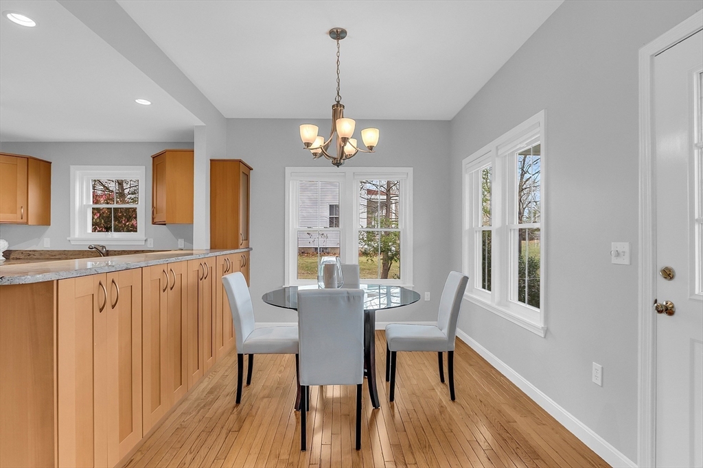 19 S Commons, Unit D Lincoln, MA 01773 - Photo 14 of 41 a view of a dining room with furniture window and wooden floor