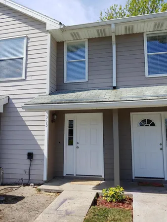 a front view of a house