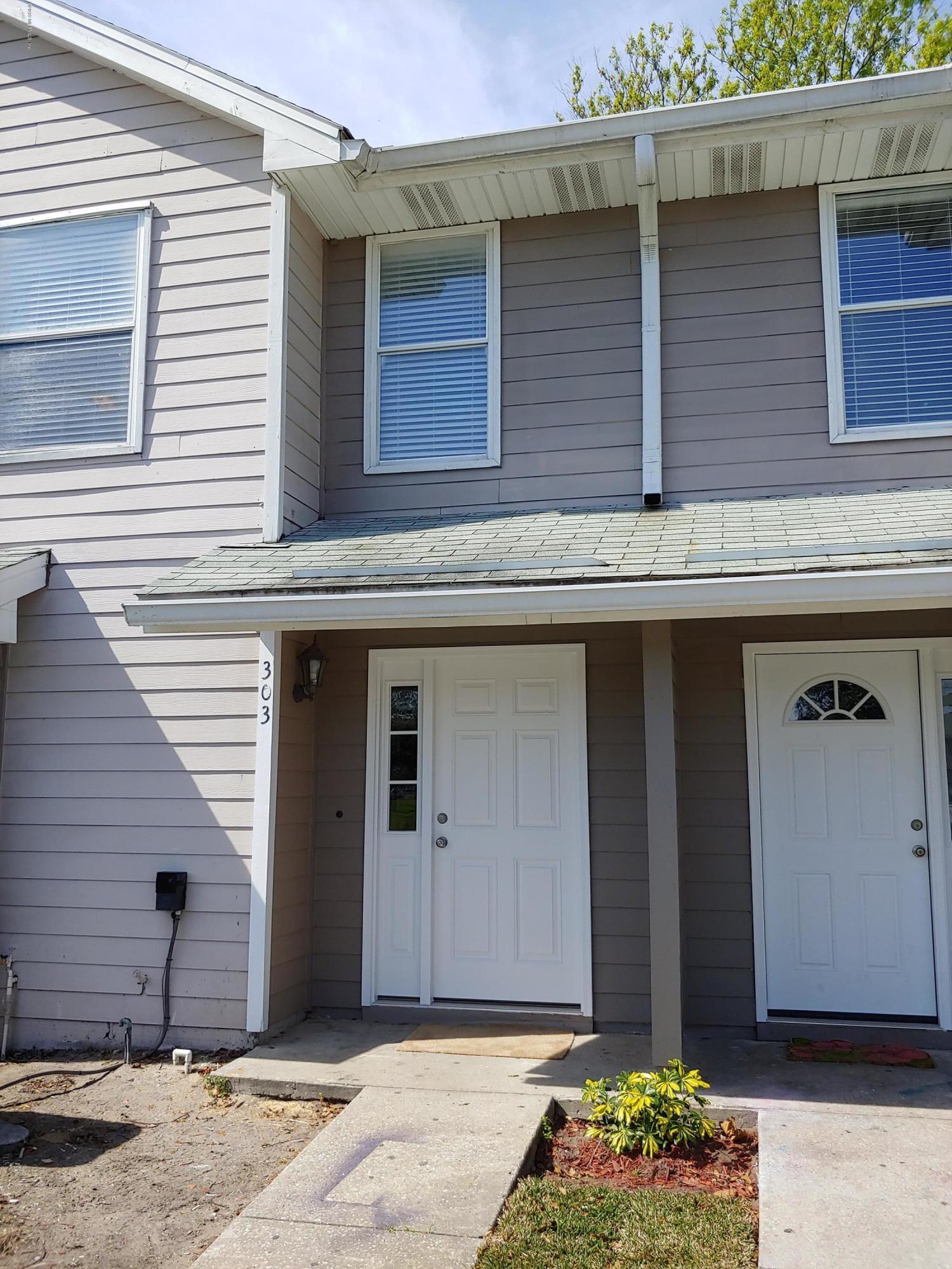 a front view of a house