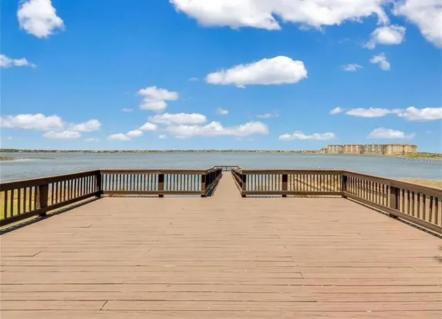 a view of balcony with ocean view