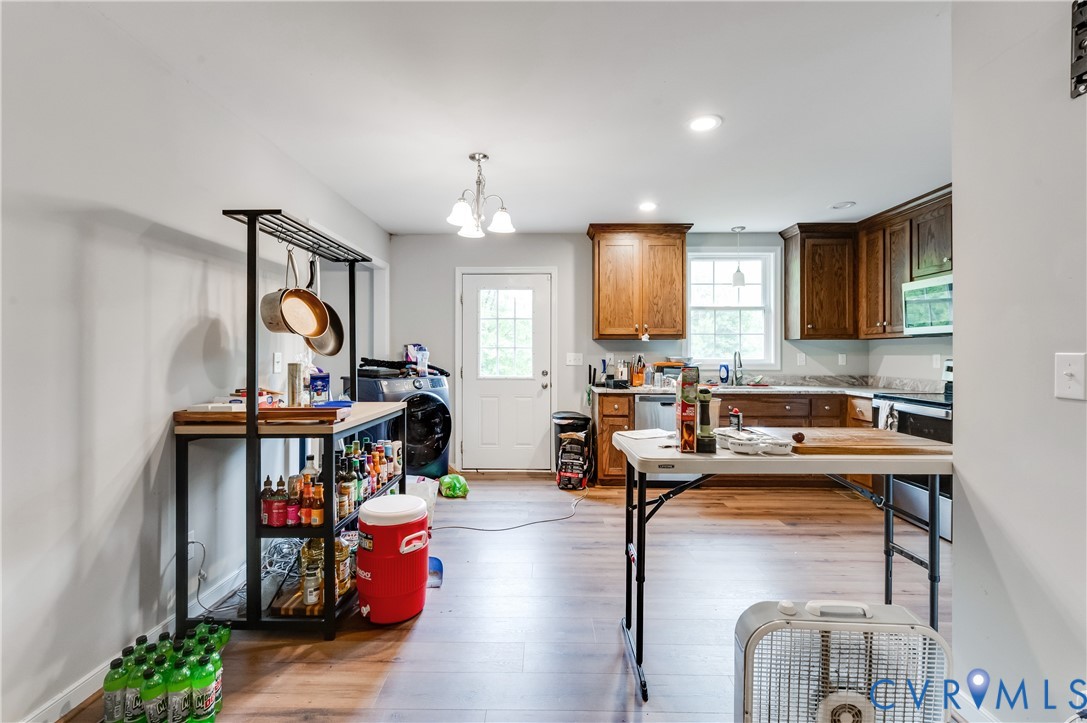 24580 St James Road Jetersville, VA 23083 - Photo 7 of 25 Open-concept kitchen featuring wood-finish floorin