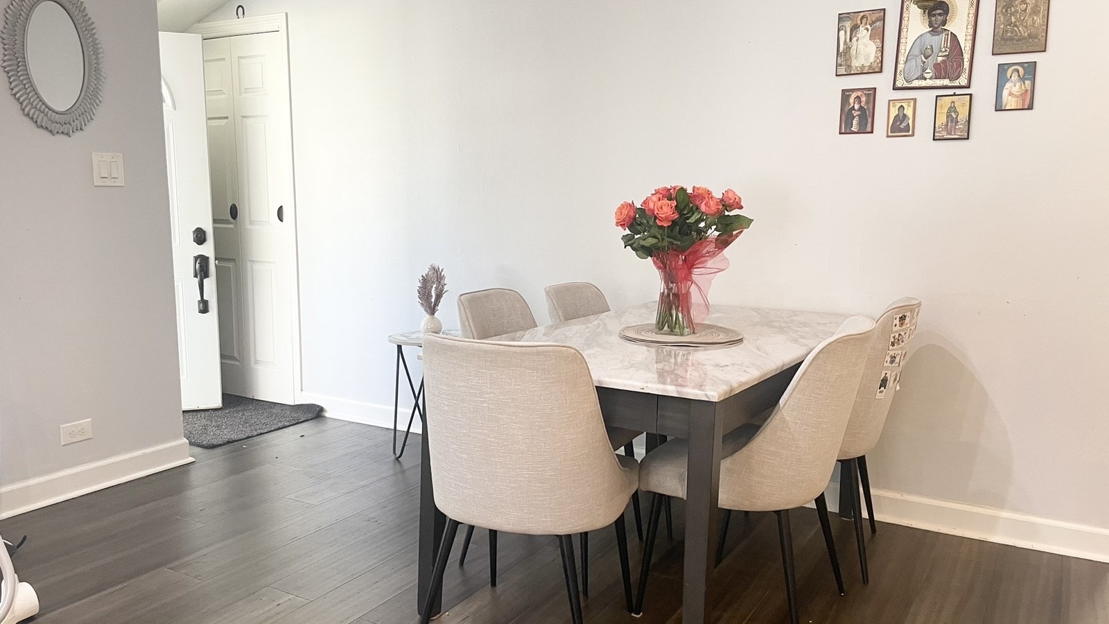 2749 Virginia Lane Glenview, IL 60025 - Photo 12 of 39 a view of a dining room with furniture and wooden floor